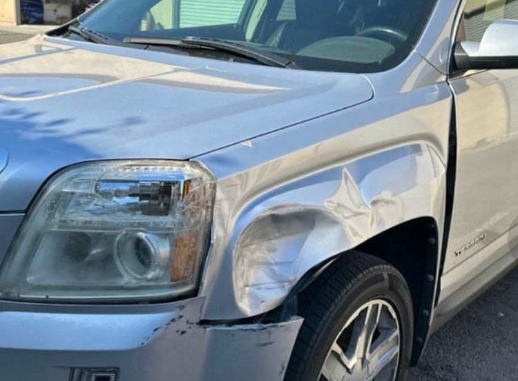 Vehicle before collision repair
